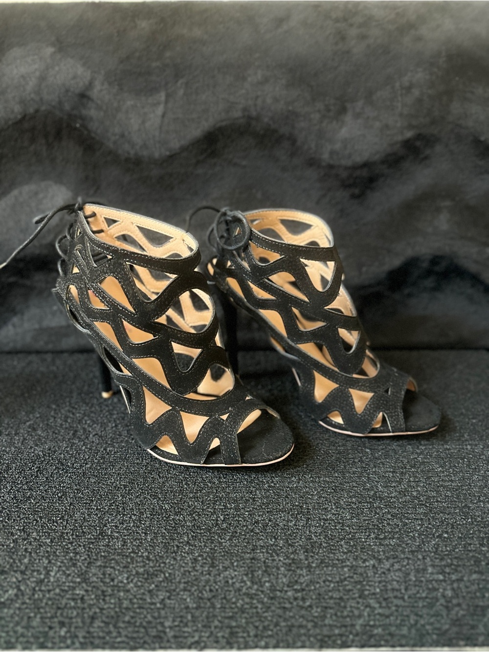 Black Cut Out Heels